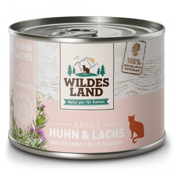 Wildes Land Cat  Huhn und Lachs 200g